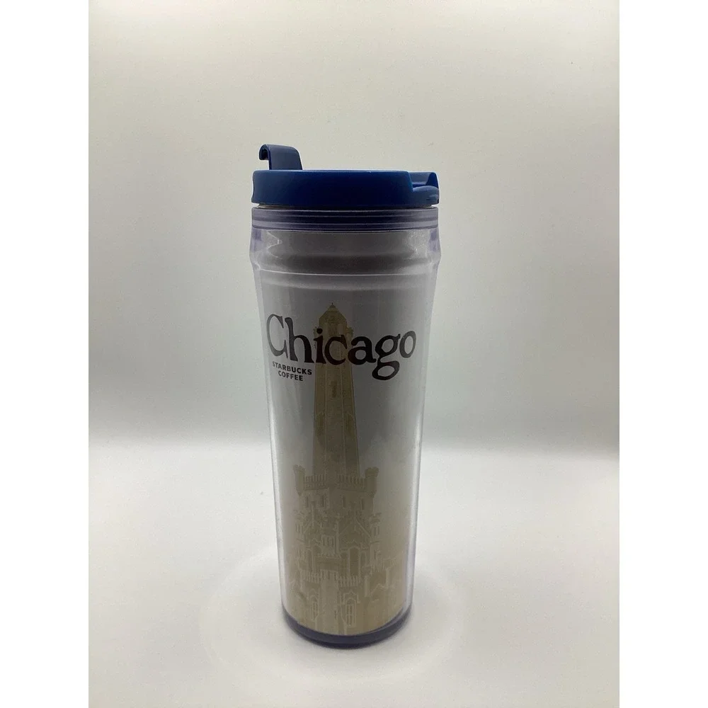 Starbucks Chicago Water Tower City Icon Collectible Coffee Tumbler 12oz RARE HTF